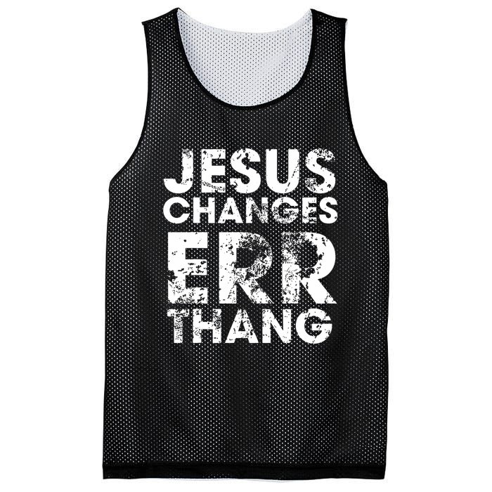 Jesus Changes Err Thang Mesh Reversible Basketball Jersey Tank