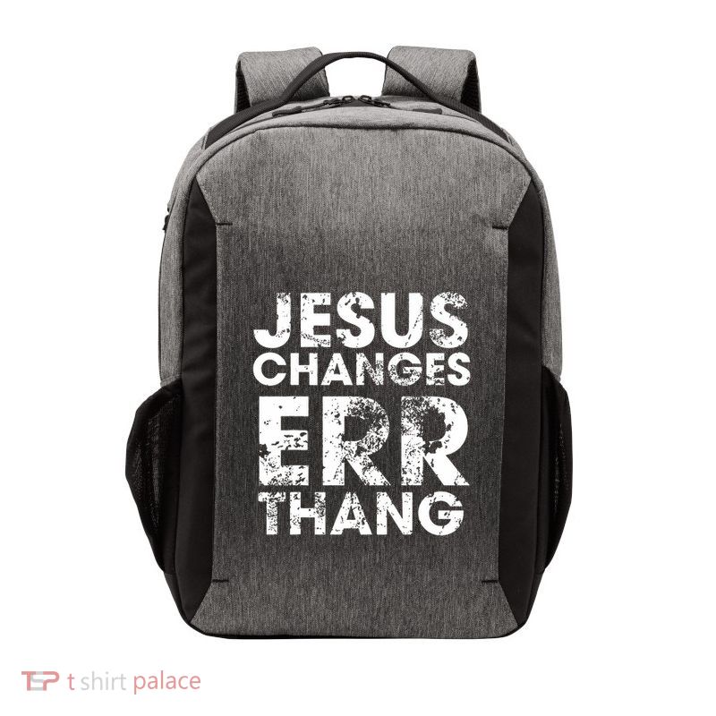 Jesus Changes Err Thang Vector Backpack