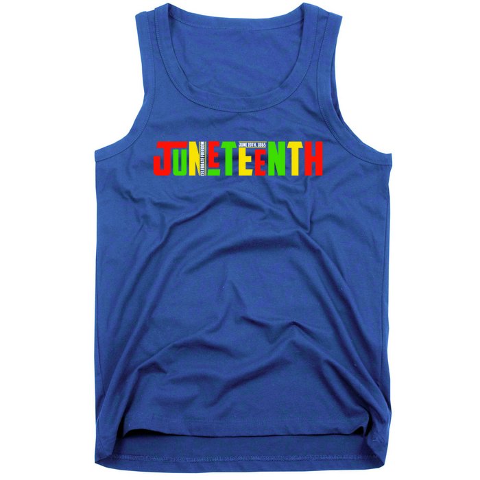 Juneteenth Celebrate Freegreat Giftish Freedom Black History Month Gift Tank Top