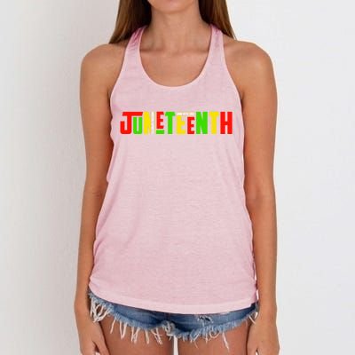 Juneteenth Celebrate Freegreat Giftish Freedom Black History Month Gift Women's Knotted Racerback Tank