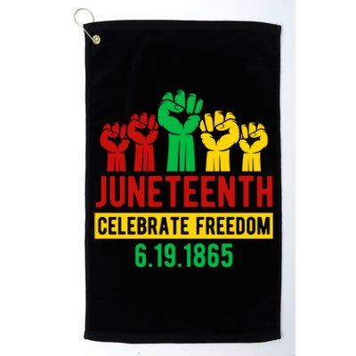 Juneteenth Celebrating Freedom Black History Black Great Gift Platinum Collection Golf Towel