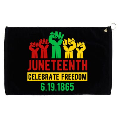 Juneteenth Celebrating Freedom Black History Black Great Gift Grommeted Golf Towel