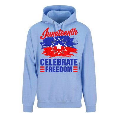 Juneteenth Celebrate Freedom Red White Blue Free Black Slave Unisex Surf Hoodie