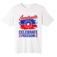 Juneteenth Celebrate Freedom Red White Blue Free Black Slave Tall Fusion ChromaSoft Performance T-Shirt