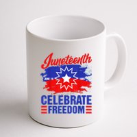 Juneteenth Celebrate Freedom Red White Blue Free Black Slave Coffee Mug