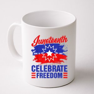 Juneteenth Celebrate Freedom Red White Blue Free Black Slave Coffee Mug