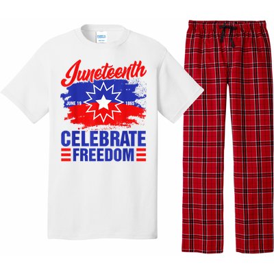 Juneteenth Celebrate Freedom Red White Blue Free Black Slave Pajama Set