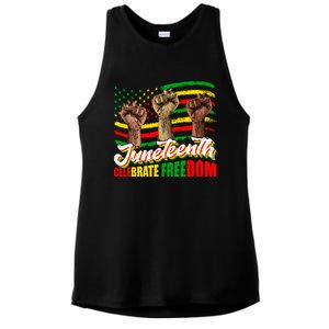 Juneteenth Celebrate Freedom Independence Day Black History Cute Gift Ladies PosiCharge Tri-Blend Wicking Tank