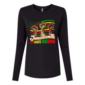 Juneteenth Celebrate Freedom Independence Day Black History Cute Gift Womens Cotton Relaxed Long Sleeve T-Shirt