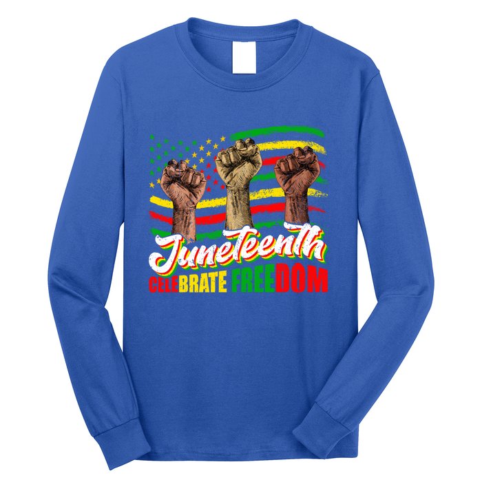 Juneteenth Celebrate Freedom Independence Day Black History Cute Gift Long Sleeve Shirt