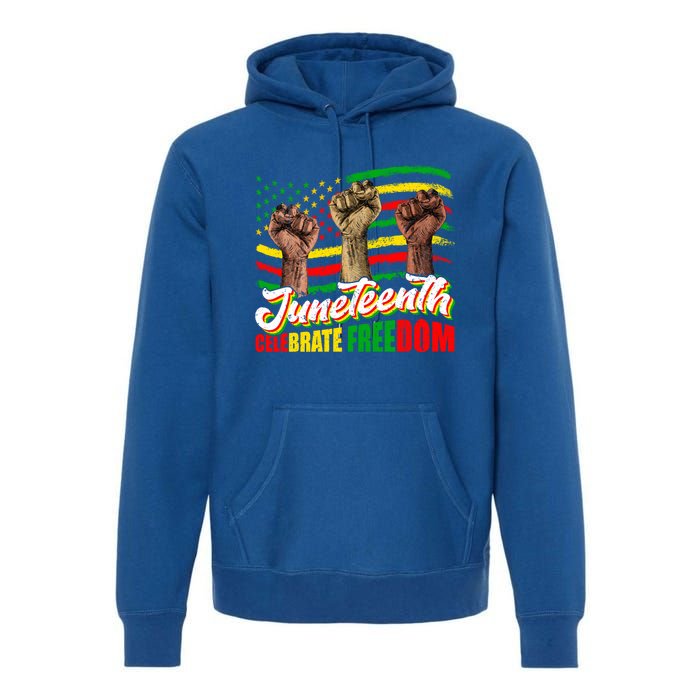 Juneteenth Celebrate Freedom Independence Day Black History Cute Gift Premium Hoodie