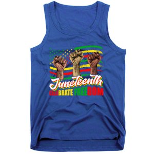 Juneteenth Celebrate Freedom Independence Day Black History Cute Gift Tank Top