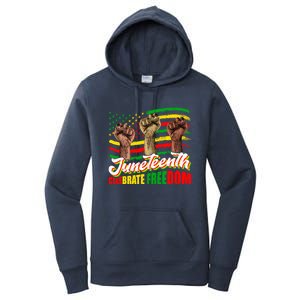 Juneteenth Celebrate Freedom Independence Day Black History Cute Gift Women's Pullover Hoodie