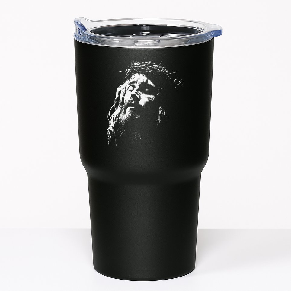 Jesus Christ Face Christian Gospel Religious Bible Tumbler