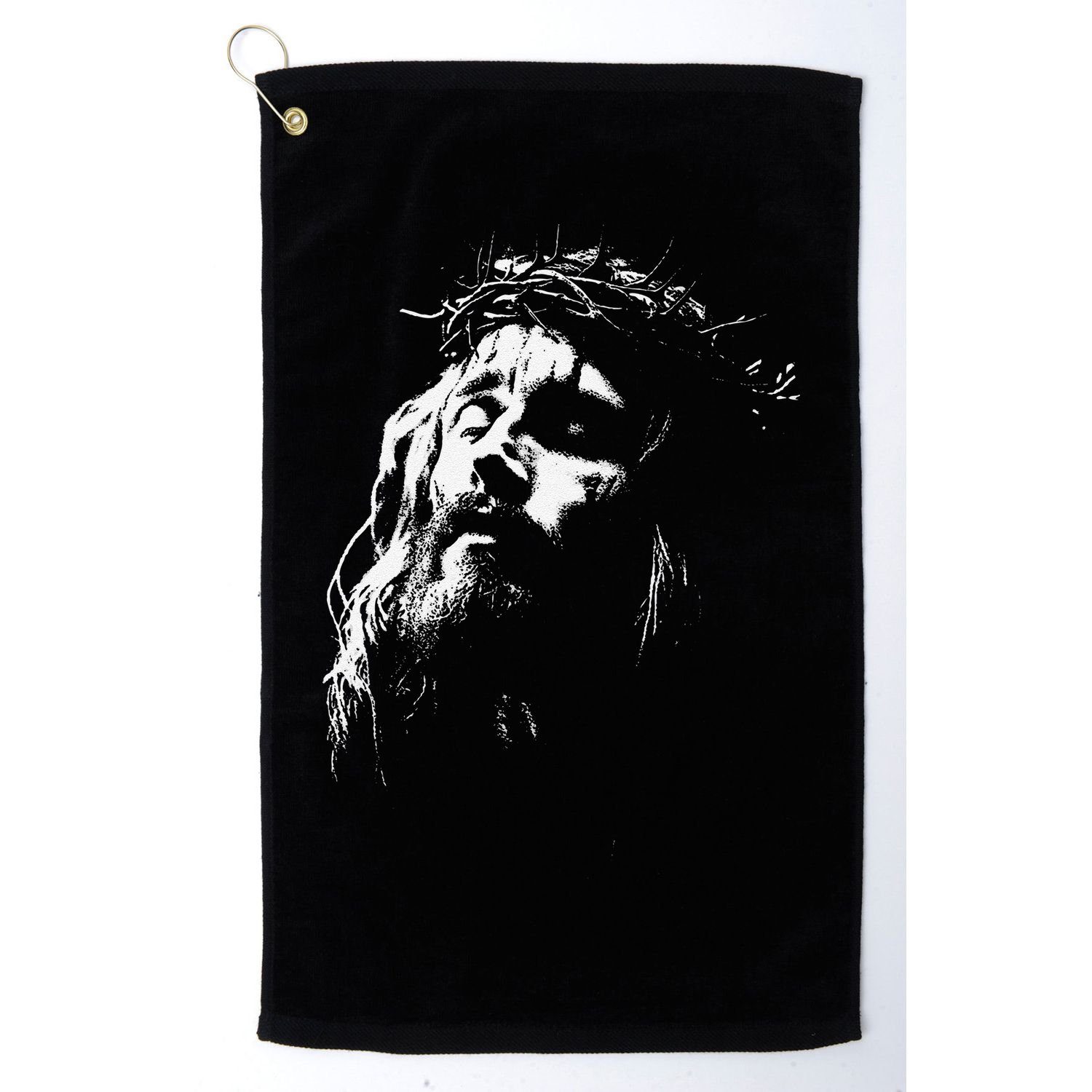 Jesus Christ Face Christian Gospel Religious Bible Golf Towel