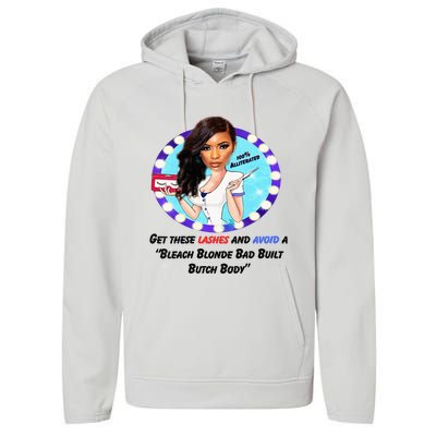 Jasmine Crockett For President Jasmine Badass Tess Performance Fleece Hoodie