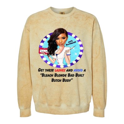 Jasmine Crockett For President Jasmine Badass Tess Colorblast Crewneck Sweatshirt