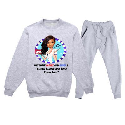 Jasmine Crockett For President Jasmine Badass Tess Premium Crewneck Sweatsuit Set