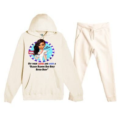 Jasmine Crockett For President Jasmine Badass Tess Premium Hooded Sweatsuit Set