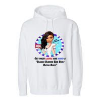 Jasmine Crockett For President Jasmine Badass Tess Garment-Dyed Fleece Hoodie