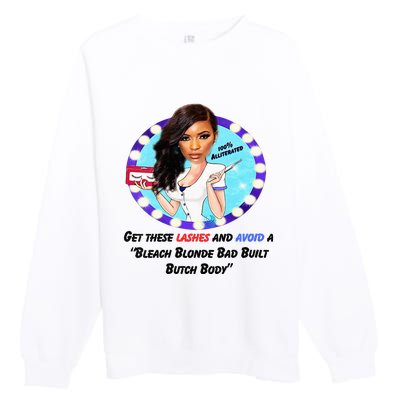 Jasmine Crockett For President Jasmine Badass Tess Premium Crewneck Sweatshirt