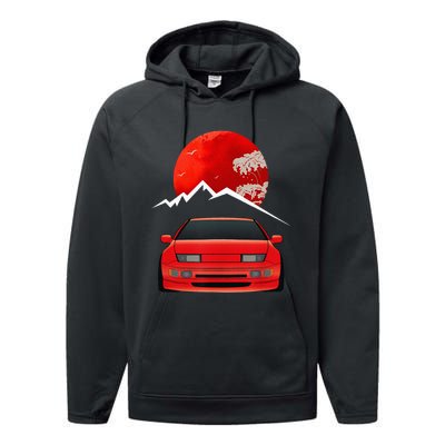 JDM Car Fairlady Z 300zx Z32 Graphic Performance Fleece Hoodie