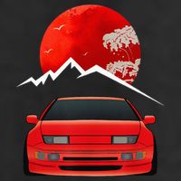 JDM Car Fairlady Z 300zx Z32 Graphic 25L Jumbo Tote