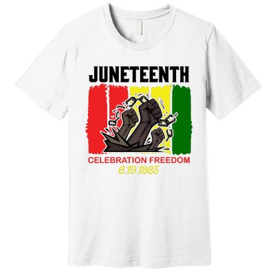 Juneteenth Celebration Freedom 6/19/1865 Graphic Premium T-Shirt