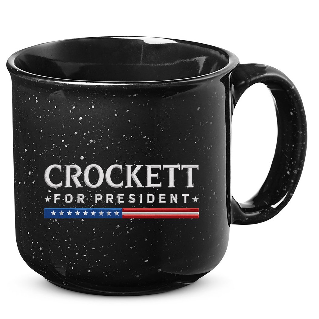 Jasmine Crockett For President 2028 Usa Election 15oz Campfire Ceramic Mug
