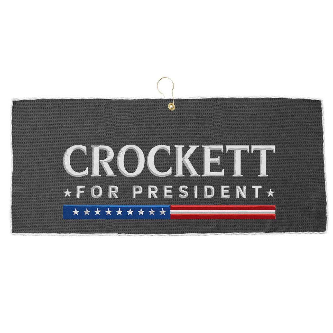 Jasmine Crockett For President 2028 Usa Election Large Microfiber Waffle Golf Towel