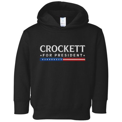 Jasmine Crockett For President 2028 Usa Election Toddler Hoodie