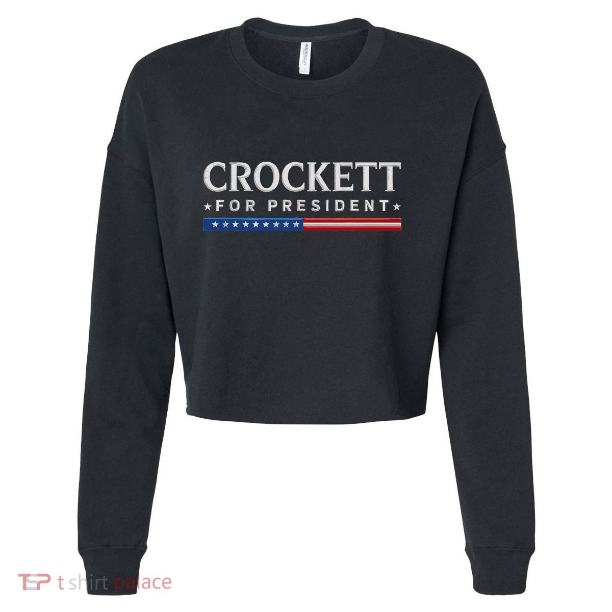 Jasmine Crockett For President 2028 Usa Election Cropped Pullover Crew