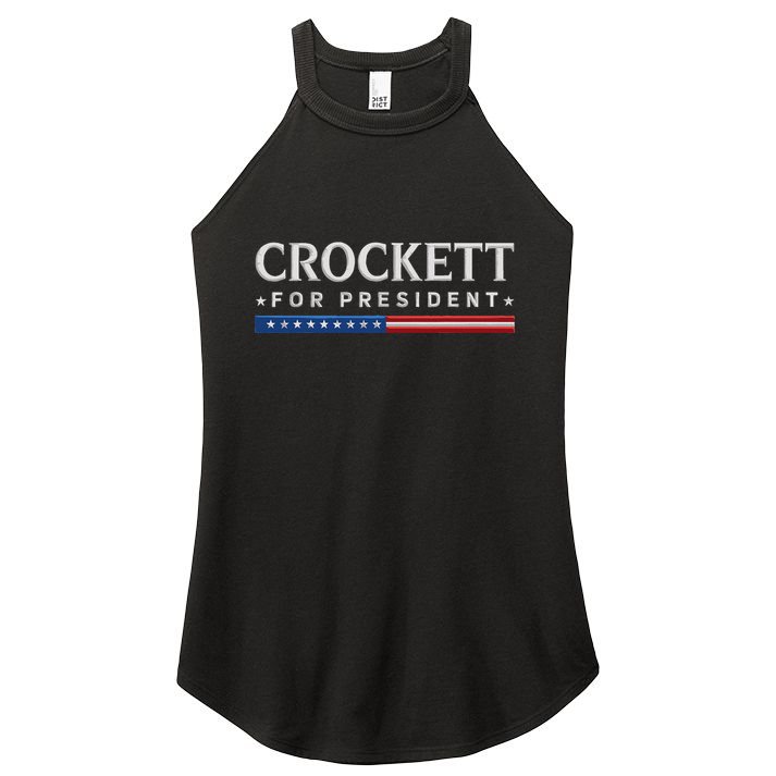 Jasmine Crockett For President 2028 Usa Election Women's Perfect Tri Rocker Tank