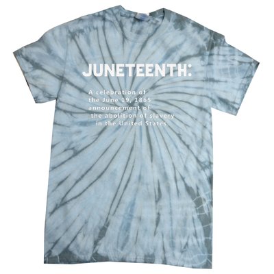 Juneteenth Celebrates Freedom Black African American History Tie-Dye T-Shirt