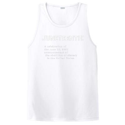 Juneteenth Celebrates Freedom Black African American History PosiCharge Competitor Tank