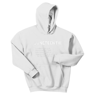 Juneteenth Celebrates Freedom Black African American History Kids Hoodie