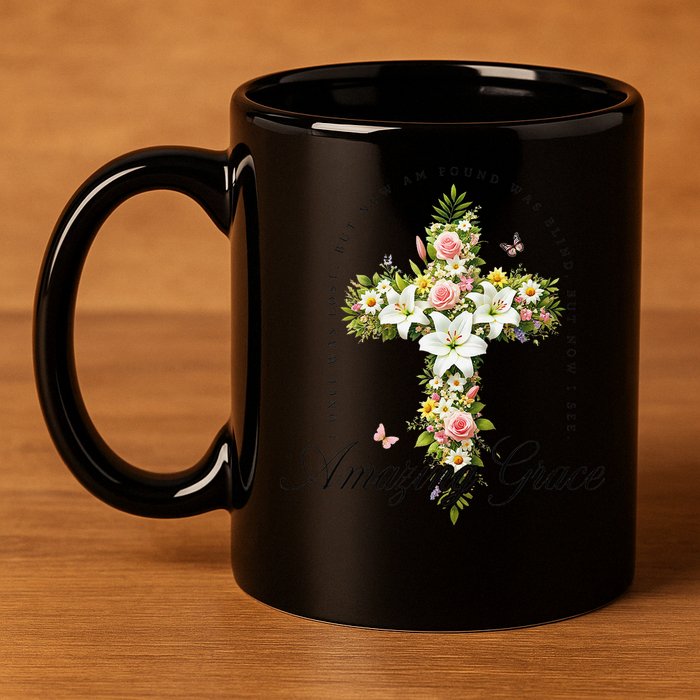 Jesus Christian Flower Wildflower 11oz C Handle Ceramic Mug