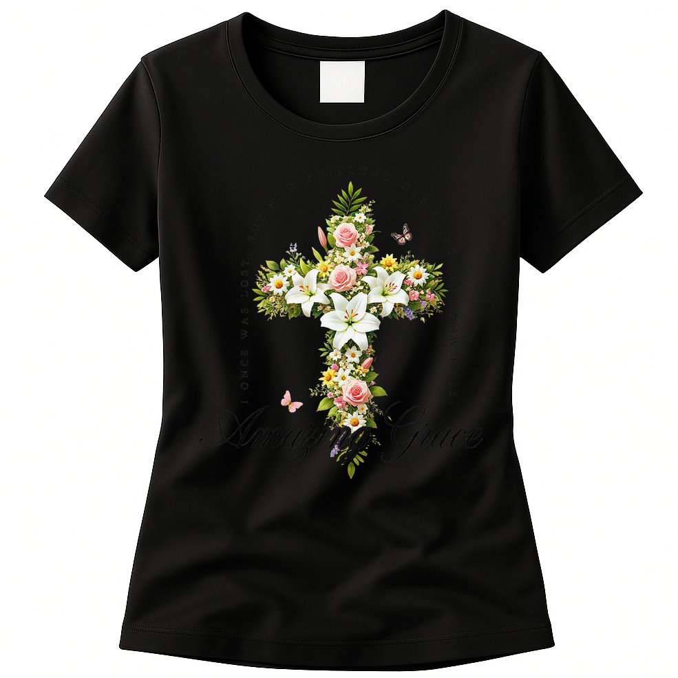 Jesus Christian Flower Wildflower Womens T-Shirt