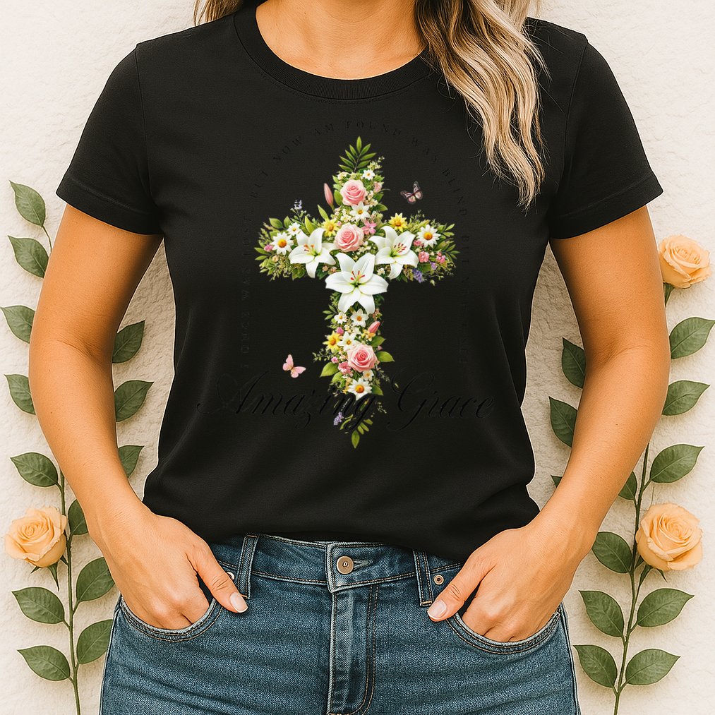 Jesus Christian Flower Wildflower Womens T-Shirt