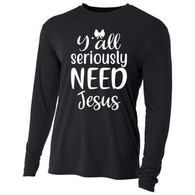 Jesus Christian Faith Religious Apparel Cooling Performance Long Sleeve Crew