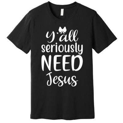 Jesus Christian Faith Religious Apparel Premium T-Shirt