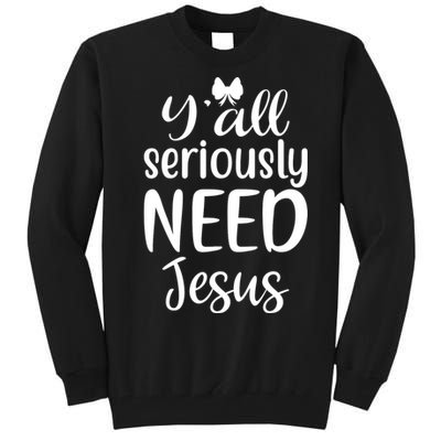 Jesus Christian Faith Religious Apparel Tall Sweatshirt