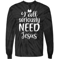 Jesus Christian Faith Religious Apparel Tie-Dye Long Sleeve Shirt