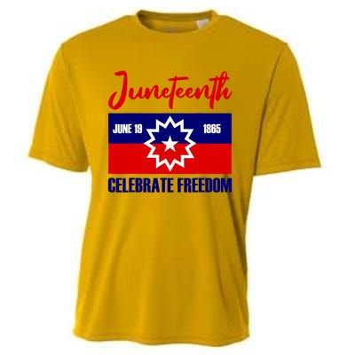 Juneteenth Celebrate Freedom Red White Blue Free Black Slave Cooling Performance Crew T-Shirt