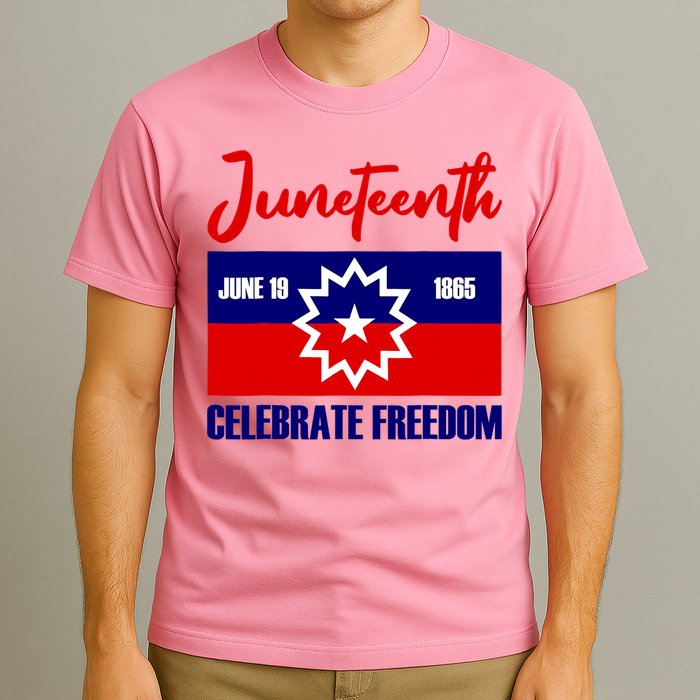 Juneteenth Celebrate Freedom Red White Blue Free Black Slave T-Shirt
