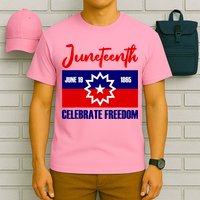 Juneteenth Celebrate Freedom Red White Blue Free Black Slave T-Shirt