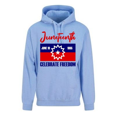 Juneteenth Celebrate Freedom Red White Blue Free Black Slave Unisex Surf Hoodie