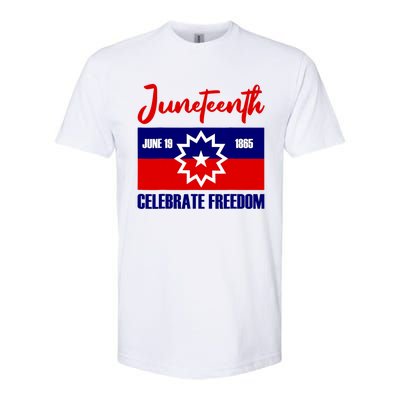 Juneteenth Celebrate Freedom Red White Blue Free Black Slave Softstyle® CVC T-Shirt