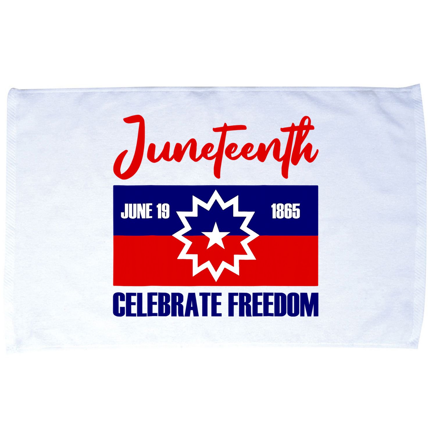 Juneteenth Celebrate Freedom Red White Blue Free Black Slave Microfiber Hand Towel
