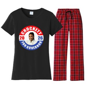 Jasmine Crockett For Democrat Texas Governor 2026 Vote Blue Women's Flannel Pajama Set